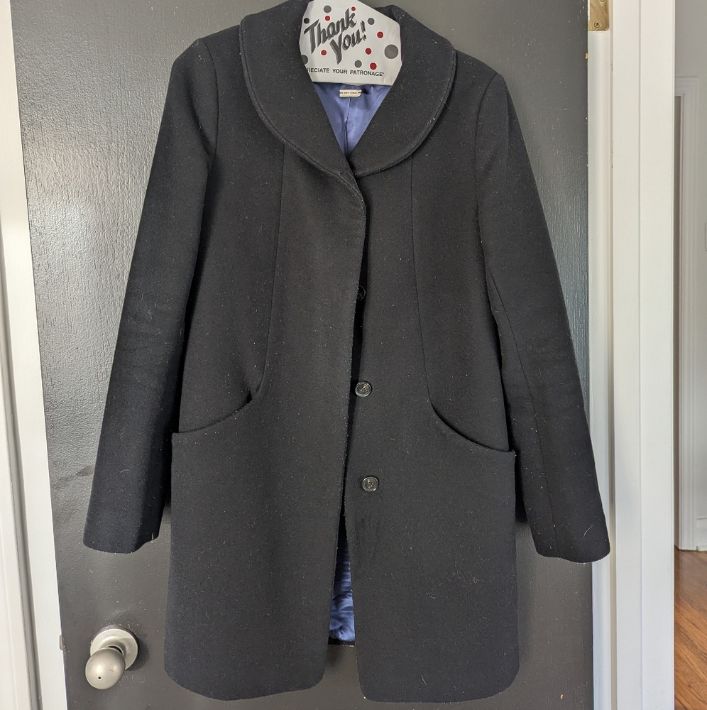 Wilfred Wool & Cashmere Coat, Black, Size Small